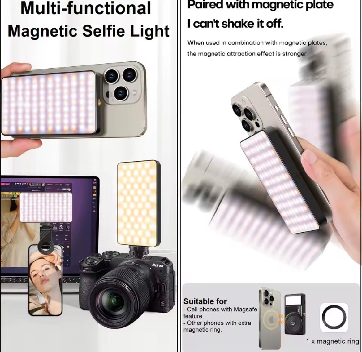 LED Magnetic Video Light